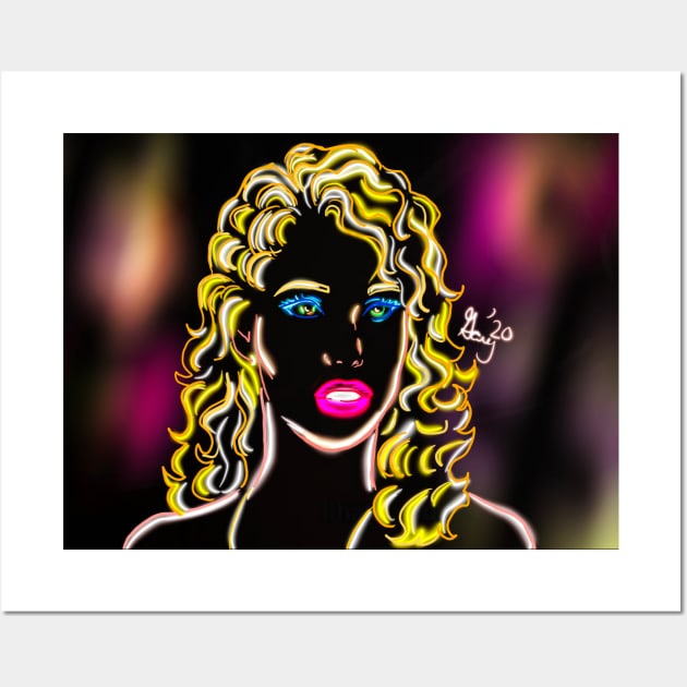 Neon Nomi Malone Wall Art by The Miseducation of David and Gary